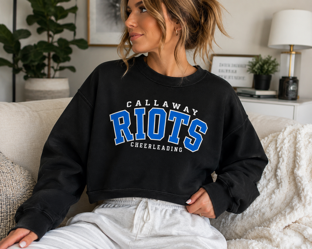Riots Cheerleader cropped crewneck