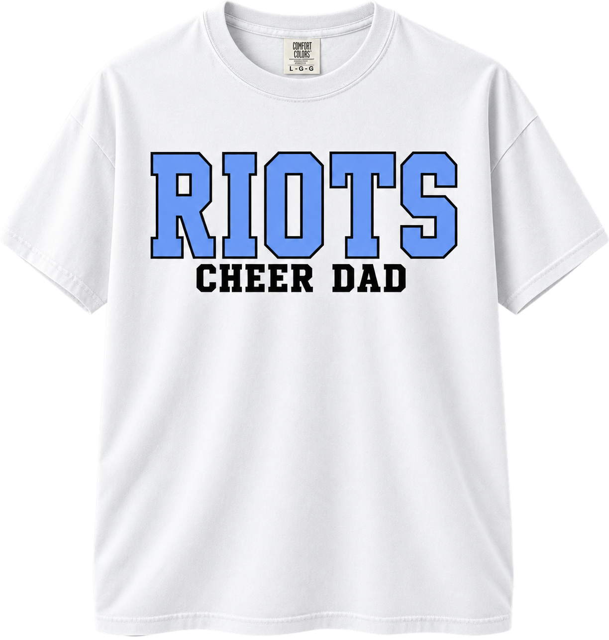 Riots Cheer Dad-Comfort Colors Tee