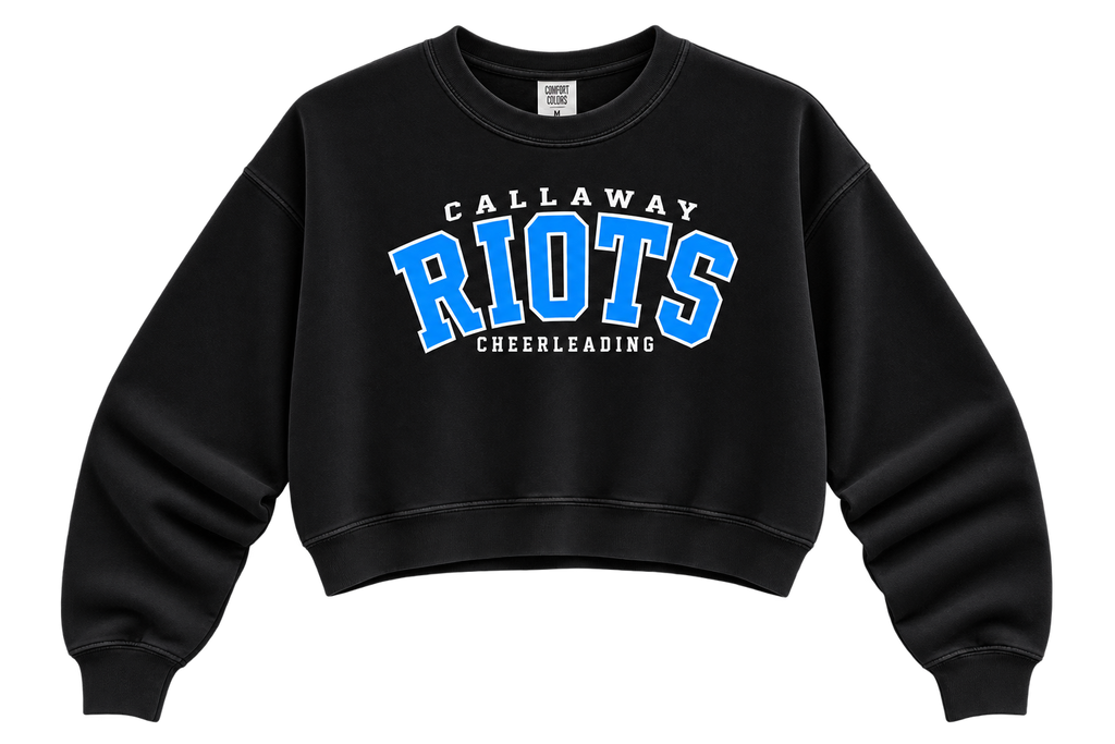 Riots Cheerleader cropped crewneck