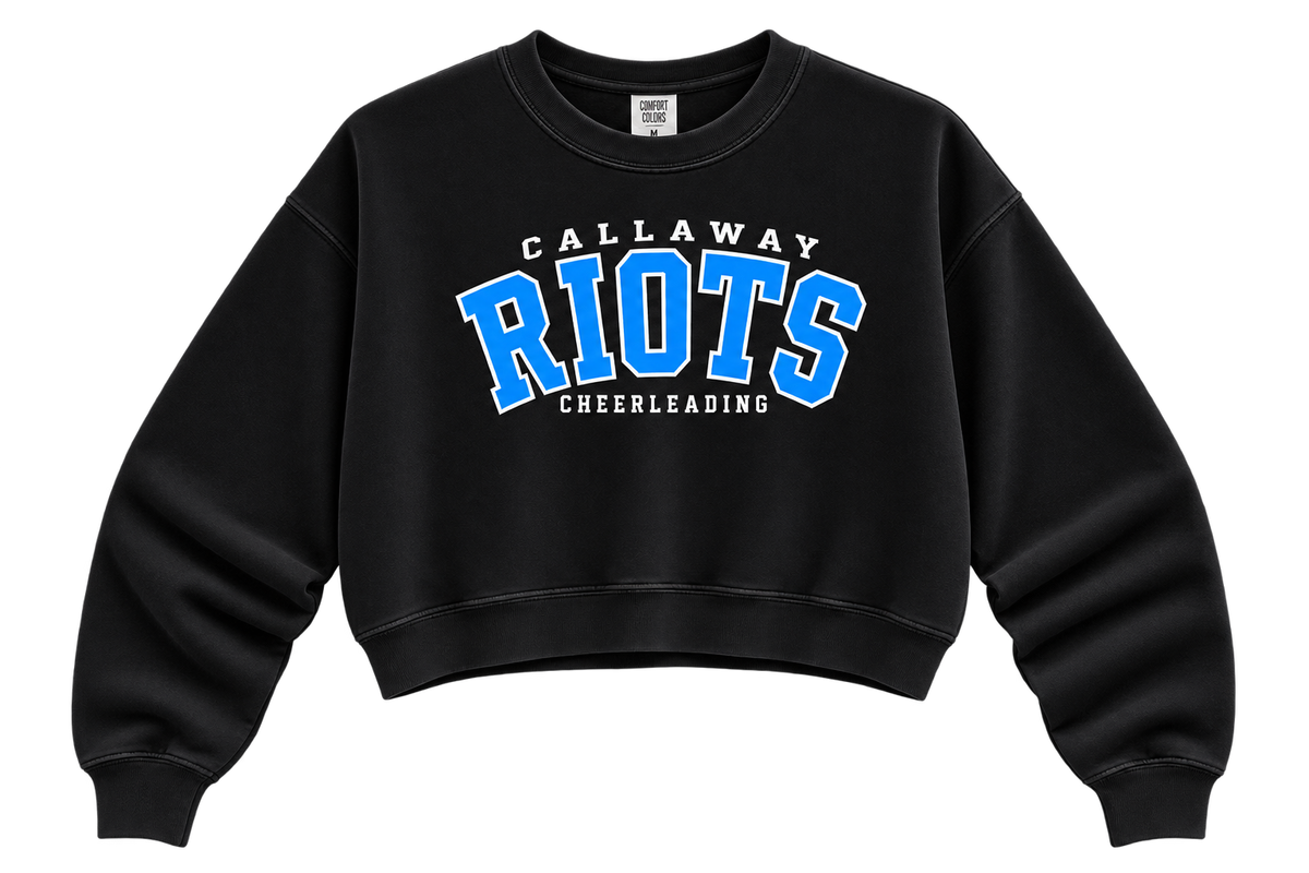 Riots Cheerleader cropped crewneck