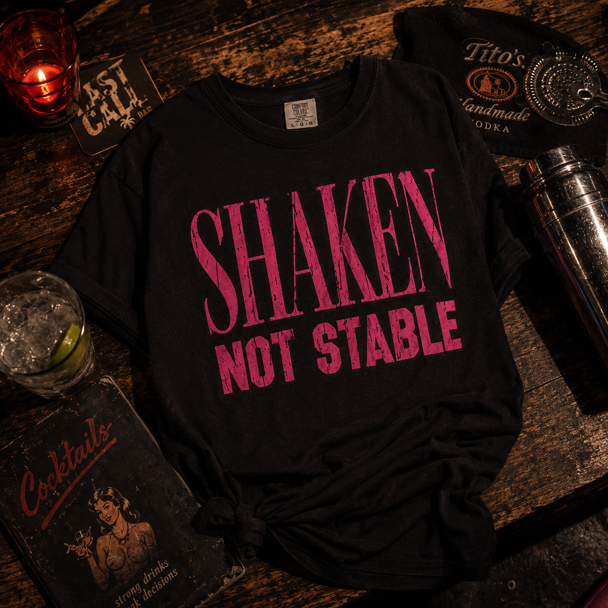Shaken Not Stable-Comfort Colors Tee