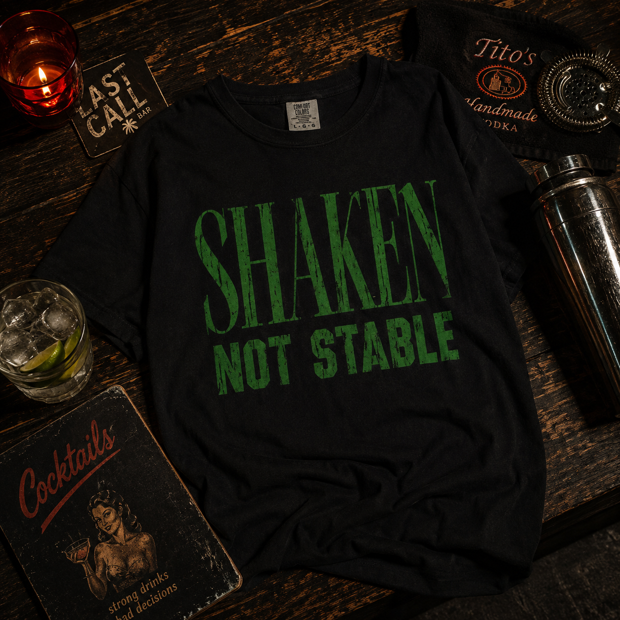 Shaken Not Stable-Comfort Colors Tee