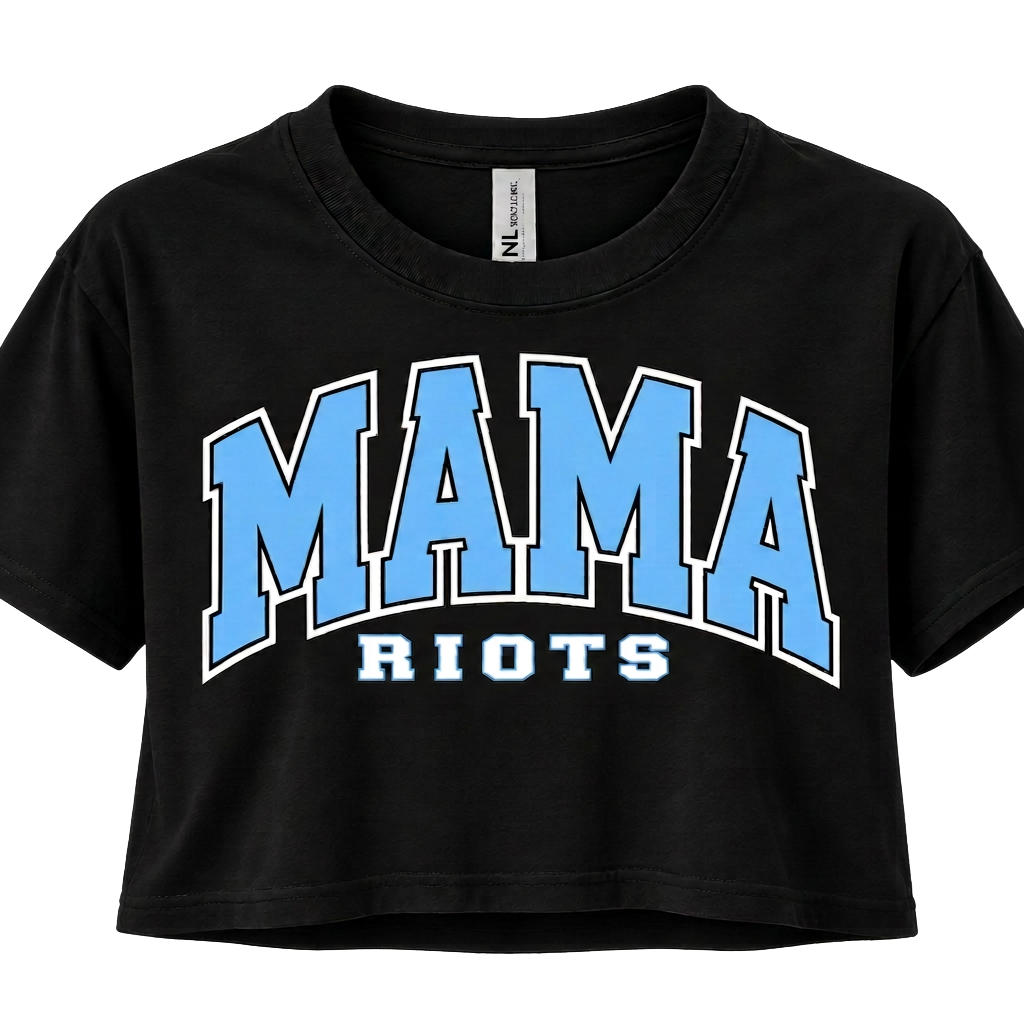 Mama Riots Cropped Tee