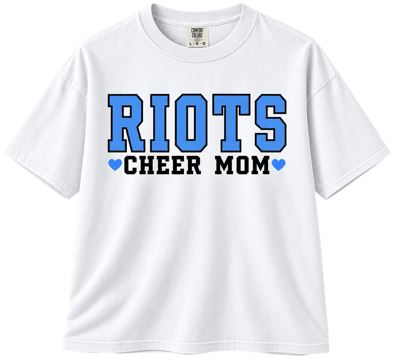 Riots Cheer Mom-Comfort Colors Tee