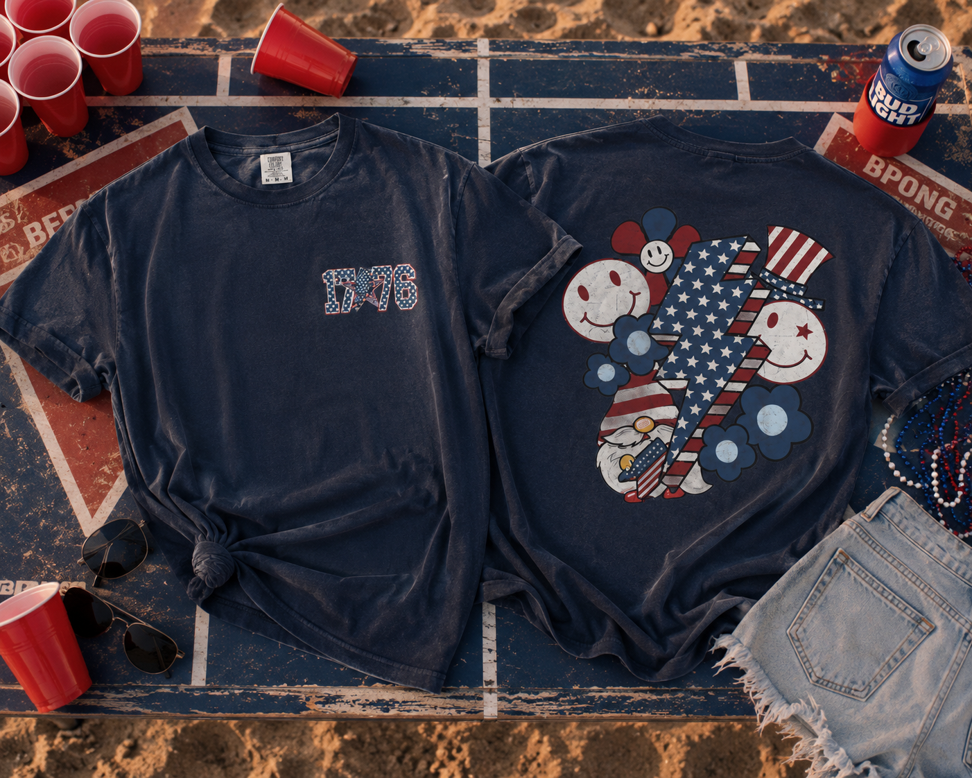1776 Lightning Bolt Tee | Comfort Colors