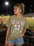 Baseball Bow Collage Tee | Comfort Colors