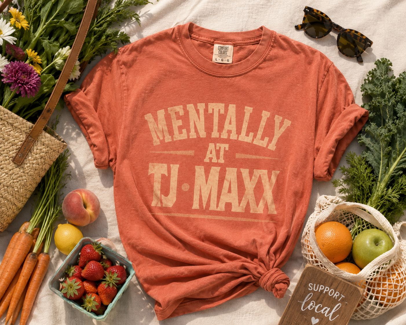 Mentally at TJ Maxx Tee|Comfort Colors