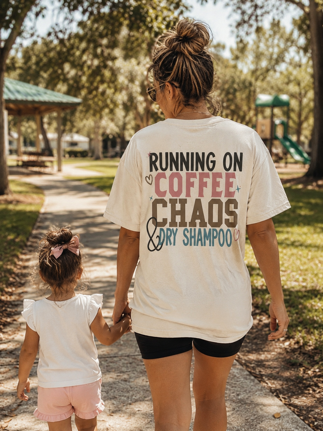 Running on Coffee, Chaos & Dry Shampoo Tee|Comfort Colors®