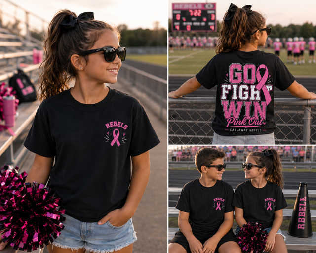 YOUTH REBELS PINK OUT T-SHIRT