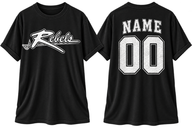 Callaway Rebels Personalized Tshirt-Comfort Colors