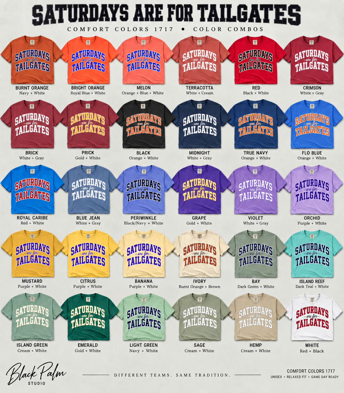 Saturdays are for Tailgates-Comfort Colors Tee