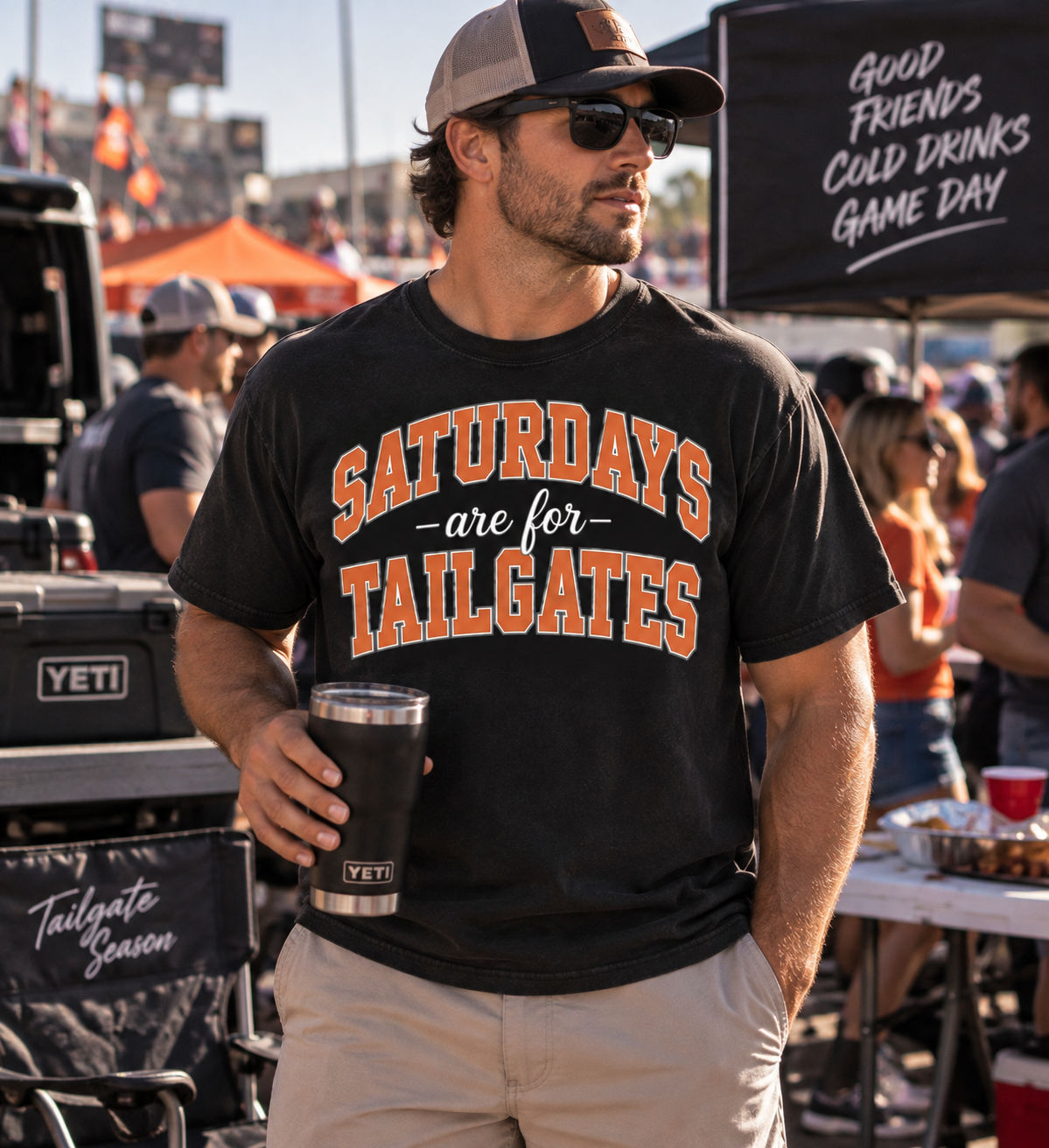 Saturdays are for Tailgates-Comfort Colors Tee