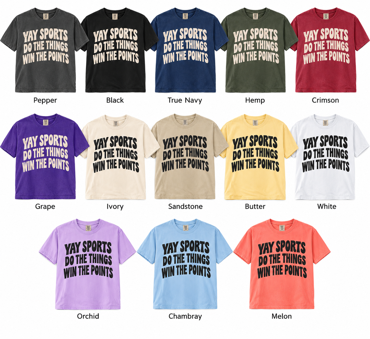 Yay Sports-Comfort Colors Tee