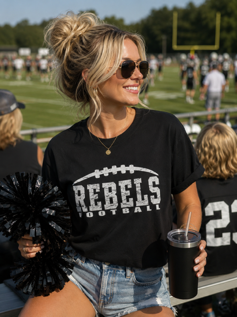 REBELS FOOTBALL PERSONALIZED T-SHIRT