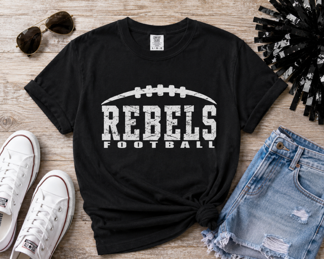 REBELS FOOTBALL PERSONALIZED T-SHIRT